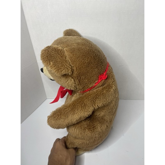 1979 Daekor Brown POT BELLY BEAR 16" Plush Vintage Big Stuffed Animal - Picture 2 of 6